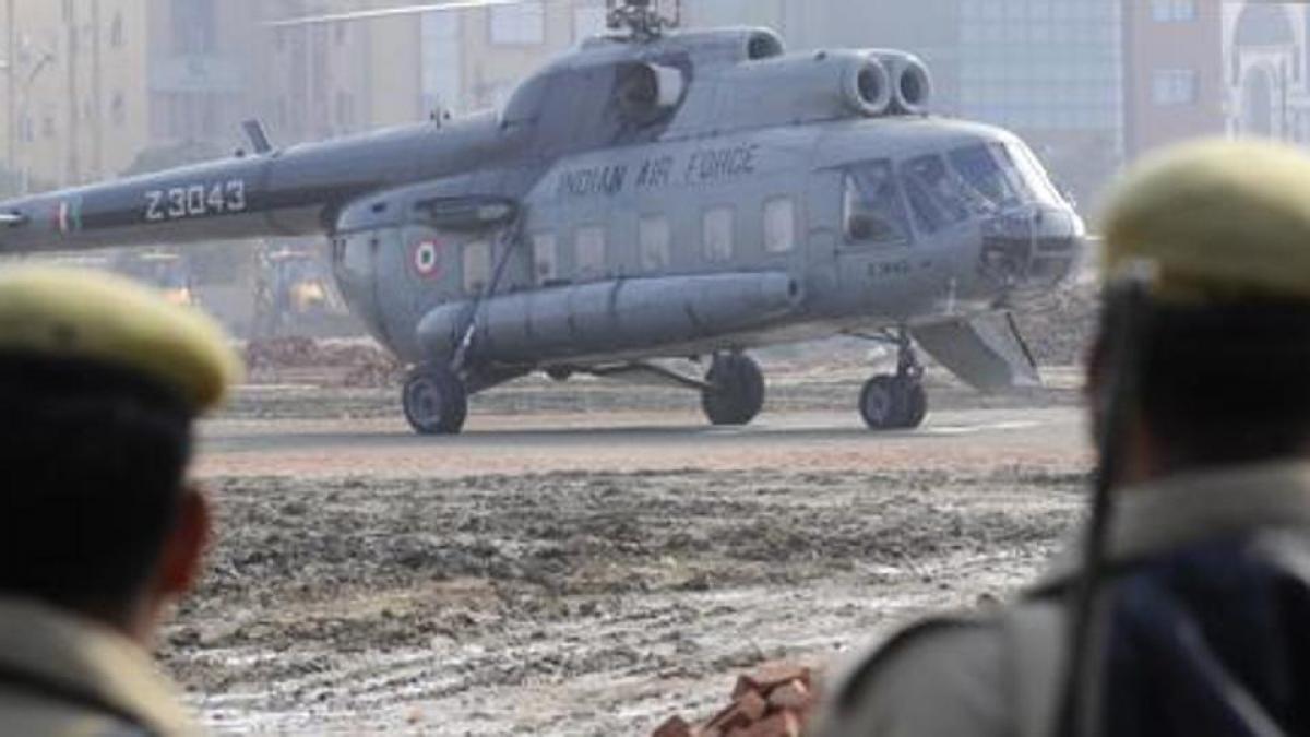 IAF chopper makes an emergency landing in Telangana